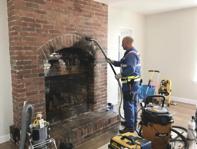 Hamden Chimney Sweep expert performing detailed chimney sweep in Hamden, CT