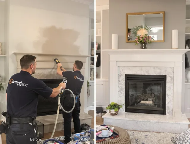Professional soot removal by Hamden Chimney Sweep team in Hamden, CT